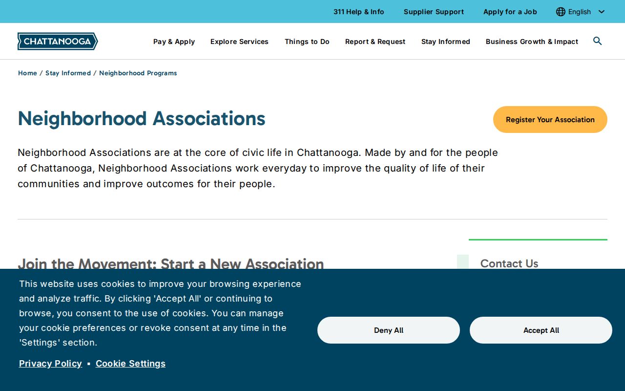 Hamilton County neighbors Chattanooga neighborhood association directory