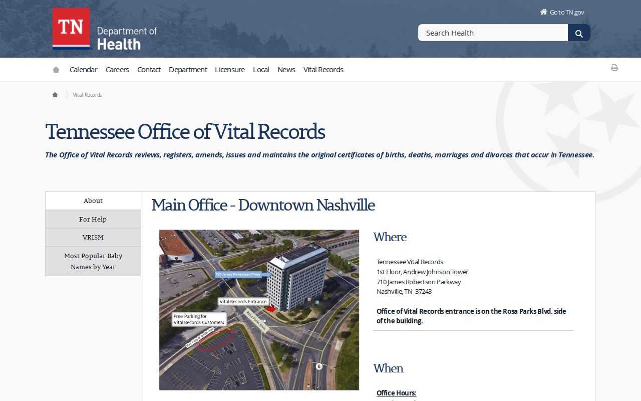Hamilton County resident lookup Tennessee Vital Records access information